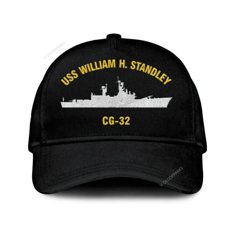 Uss William H. Standley Cg-32 Classic Cap, Custom Print/embroidered Us Navy Ships Classic Baseball Cap, Gift For Navy Veteran