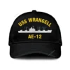 Uss Wrangell Ae-12 Classic Cap, Custom Print/embroidered Us Navy Ships Classic Baseball Cap, Gift For Navy Veteran