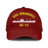 Uss Wrangell Ae-12 Classic Cap, Custom Print/embroidered Us Navy Ships Classic Baseball Cap, Gift For Navy Veteran