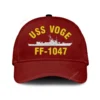 Uss Voge Ff-1047 Classic Cap, Custom Print/embroidered Us Navy Ships Classic Baseball Cap, Gift For Navy Veteran