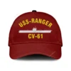 Uss-ranger Cv-61 Classic Cap, Custom Print/embroidered Us Navy Ships Classic Baseball Cap, Gift For Navy Veteran