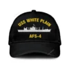 Uss White Plain Afs-4 Classic Cap, Custom Print/embroidered Us Navy Ships Classic Baseball Cap, Gift For Navy Veteran