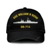 Uss William R Rush Dd 714 Classic Cap, Custom Print/embroidered Us Navy Ships Classic Baseball Cap, Gift For Navy Veteran