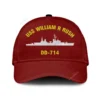 Uss William R Rush Dd 714 Classic Cap, Custom Print/embroidered Us Navy Ships Classic Baseball Cap, Gift For Navy Veteran