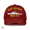 Uss Affray Mso-511 Classic Baseball Cap Gift For Navy Veteran, Custom Print/embroidered Us Navy Ships Classic Cap