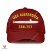 Uss Alexandria Ssn-757 Classic Baseball Cap Gift For Navy Veteran, Custom Print/embroidered Us Navy Ships Classic Cap
