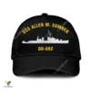 Uss Allen M. Sumner Dd-692 Classic Baseball Cap Gift For Navy Veteran, Custom Print/embroidered Us Navy Ships Classic Cap