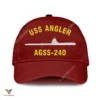 Uss Angler Agss-240 Classic Baseball Cap Gift For Navy Veteran, Custom Print/embroidered Us Navy Ships Classic Cap