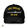 Uss Angler Ss 240 Classic Baseball Cap Gift For Navy Veteran, Custom Print/embroidered Us Navy Ships Classic Cap