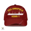 Uss Annapolis Agmr-1 Classic Baseball Cap Gift For Navy Veteran, Custom Print/embroidered Us Navy Ships Classic Cap