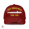 Uss Annapolis Ssn-760 Classic Baseball Cap Gift For Navy Veteran, Custom Print/embroidered Us Navy Ships Classic Cap
