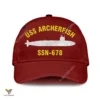 Uss Archerfish Ssn-678 Classic Baseball Cap Gift For Navy Veteran, Custom Print/embroidered Us Navy Ships Classic Cap