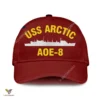 Uss Arctic Aoe-8 Classic Baseball Cap Gift For Navy Veteran, Custom Print/embroidered Us Navy Ships Classic Cap
