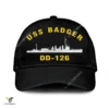 Uss Badger Dd-126 Classic Baseball Cap Gift For Navy Veteran, Custom Print/embroidered Us Navy Ships Classic Cap
