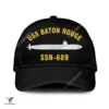 Uss Baton Rouge Ssn-689 Classic Baseball Cap Gift For Navy Veteran, Custom Print/embroidered Us Navy Ships Classic Cap