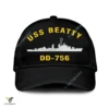 Uss Beatty Dd-756 Classic Baseball Cap Gift For Navy Veteran, Custom Print/embroidered Us Navy Ships Classic Cap