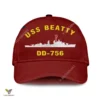 Uss Beatty Dd-756 Classic Baseball Cap Gift For Navy Veteran, Custom Print/embroidered Us Navy Ships Classic Cap