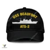 Uss Beaufort Ats 2 Classic Baseball Cap Gift For Navy Veteran, Custom Print/embroidered Us Navy Ships Classic Cap