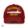 Uss Bergall Ssn-667 V2 Classic Baseball Cap Gift For Navy Veteran, Custom Print/embroidered Us Navy Ships Classic Cap