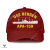 Uss Bergen Apa 150 Classic Baseball Cap Gift For Navy Veteran, Custom Print/embroidered Us Navy Ships Classic Cap