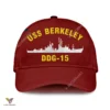 Uss Berkeley Ddg-15 Classic Baseball Cap Gift For Navy Veteran, Custom Print/embroidered Us Navy Ships Classic Cap