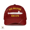 Uss Billfish Ssn-676 Classic Baseball Cap Gift For Navy Veteran, Custom Print/embroidered Us Navy Ships Classic Cap