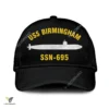 Uss Birmingham Ssn-695 Classic Baseball Cap Gift For Navy Veteran, Custom Print/embroidered Us Navy Ships Classic Cap