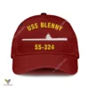 Uss Blenny Ss 324 Classic Baseball Cap Gift For Navy Veteran, Custom Print/embroidered Us Navy Ships Classic Cap