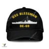 Uss Blessman De-69 Classic Baseball Cap Gift For Navy Veteran, Custom Print/embroidered Us Navy Ships Classic Cap