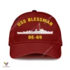 Uss Blessman De-69 Classic Baseball Cap Gift For Navy Veteran, Custom Print/embroidered Us Navy Ships Classic Cap