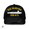 Uss Bluefish Ssn-675 Classic Baseball Cap Gift For Navy Veteran, Custom Print/embroidered Us Navy Ships Classic Cap