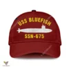 Uss Bluefish Ssn-675 Classic Baseball Cap Gift For Navy Veteran, Custom Print/embroidered Us Navy Ships Classic Cap