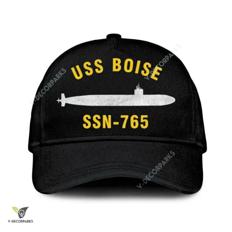 Uss Boise Ssn 764 Classic Baseball Cap Gift For Navy Veteran, Custom Print/embroidered Us Navy Ships Classic Cap