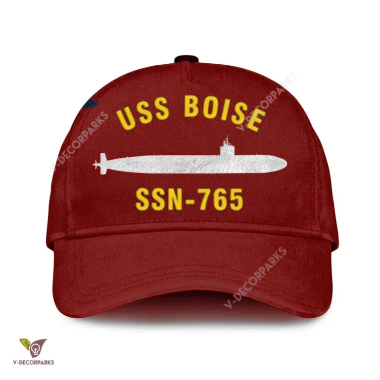 Uss Boise Ssn 764 Classic Baseball Cap Gift For Navy Veteran, Custom Print/embroidered Us Navy Ships Classic Cap