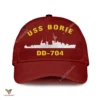 Uss Borie Dd-704 Classic Baseball Cap Gift For Navy Veteran, Custom Print/embroidered Us Navy Ships Classic Cap