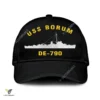 Uss Borum De-790 Classic Baseball Cap Gift For Navy Veteran, Custom Print/embroidered Us Navy Ships Classic Cap