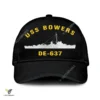 Uss Bowers De-637 Classic Baseball Cap Gift For Navy Veteran, Custom Print/embroidered Us Navy Ships Classic Cap