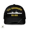 Uss Brownson Dd-868 Classic Baseball Cap Gift For Navy Veteran, Custom Print/embroidered Us Navy Ships Classic Cap