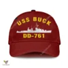 Uss Buck Dd-761 Classic Baseball Cap Gift For Navy Veteran, Custom Print/embroidered Us Navy Ships Classic Cap