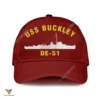 Uss Buckley De-51 Classic Baseball Cap Gift For Navy Veteran, Custom Print/embroidered Us Navy Ships Classic Cap