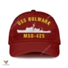 Uss Bulwark Mso-425 Classic Baseball Cap Gift For Navy Veteran, Custom Print/embroidered Us Navy Ships Classic Cap