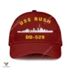 Uss Bush Dd-529 Classic Baseball Cap Gift For Navy Veteran, Custom Print/embroidered Us Navy Ships Classic Cap