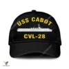 Uss Cabot Cvl-28 Classic Baseball Cap Gift For Navy Veteran, Custom Print/embroidered Us Navy Ships Classic Cap