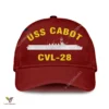 Uss Cabot Cvl-28 Classic Baseball Cap Gift For Navy Veteran, Custom Print/embroidered Us Navy Ships Classic Cap