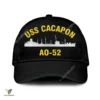 Uss Cacapon Ao-52 Classic Baseball Cap Gift For Navy Veteran, Custom Print/embroidered Us Navy Ships Classic Cap