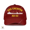 Uss Cacapon Ao-52 Classic Baseball Cap Gift For Navy Veteran, Custom Print/embroidered Us Navy Ships Classic Cap