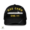 Uss Card Cve-11 Classic Baseball Cap Gift For Navy Veteran, Custom Print/embroidered Us Navy Ships Classic Cap