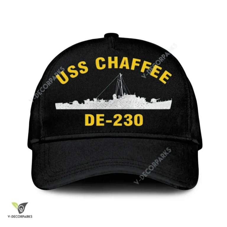 Uss Chaffee De-230 Classic Baseball Cap Gift For Navy Veteran, Custom Print/embroidered Us Navy Ships Classic Cap