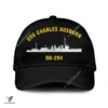 Uss Charles Ausburn Dd-294 Classic Baseball Cap Gift For Navy Veteran, Custom Print/embroidered Us Navy Ships Classic Cap