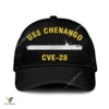 Uss Chenango Cve-28 Classic Baseball Cap Gift For Navy Veteran, Custom Print/embroidered Us Navy Ships Classic Cap